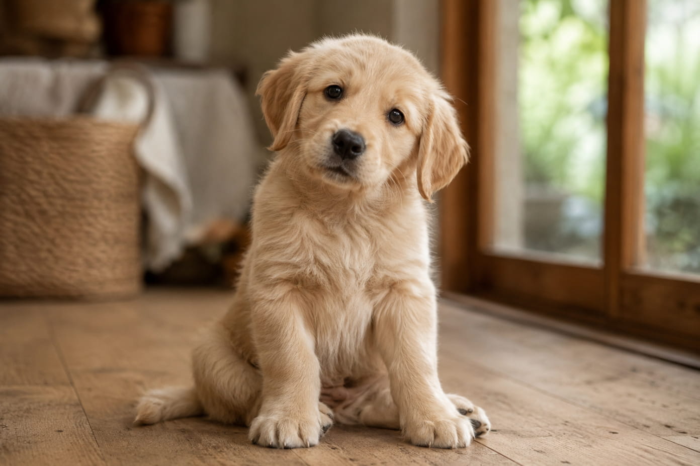 Golden Retriever Balu als Welpe – über uns und unsere ersten Wochen
